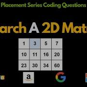 Binary Search Search A 2D Matrix Leetcode 74 Tamil