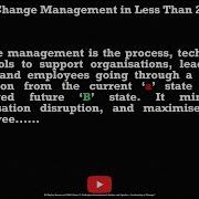 Change Management Overview In 2 Minutes