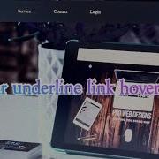 Navbar Underline Link Hover Effect CSS Menu Hover Effect