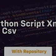 Python Script Xml To Csv