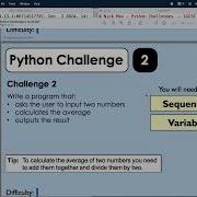 Python Challenges 1 To 5