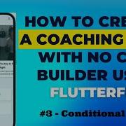 How To Create Coaching App With No Code Using Flutterflow Conditional Action