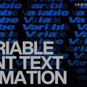 Variable Font Animation Kinetic Typography After Effects Tutorial