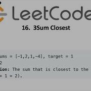 LeetCode 16 3Sum Closest In Javascript