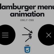 Make Hamburger Menu Animation In CSS No JAVASCRIPT Needed