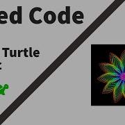 11 Python Turtle Graphic Design Speed Code Colourful Flower 2D Design
