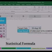 FORECAST ETS CONFINT Statistical Function With Examples In MS Office Excel 2016