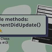 Lifecycle Methods ComponentDidUpdate Class Components In React Tutorial