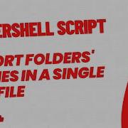 Export All Folders Names Using Powershell Script