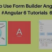 How To Use Form Builder In Angular 6 Angular 6 Tutorials 6