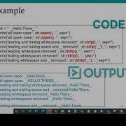 Python Chapter 6 Part 3 String Methods