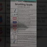 Teaching Brushing Teeth By Using A Checklist
