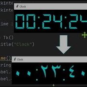 Membuat Jam Digital Angka Arab Dengan Python