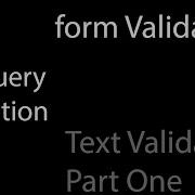 J Query Validation Text Field Allow Only Alphabet