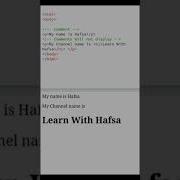 How To Comment In Html Shorts Html Comment Html5 Comments Programming Frontend