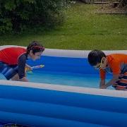 Splash Zone Backyard Inflatable Pool Party For Kids