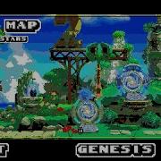 16 Bit Genesis World Map Sonic Superstars