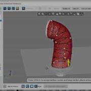 Mesh2Surface Using Curve Guided Sections
