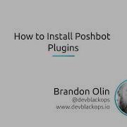 How To Install PoshBot Plugins