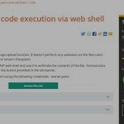 Web Security Academy File Upload 1 Remote Code Execution Via Web Shell Upload