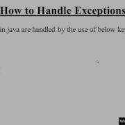 185 How To Handle Exception In Java Programming Hindi