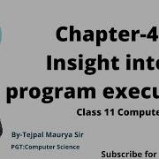 Chapter 4 Insight Into Program Execution Part 2 Class 11 Computer Science Python