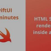 HTML String Rendering Example With SwiftUI SwiftUI In 5 Minutes 2020