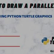 How To Draw A Parallel Line Using Turtle Graphics In Python