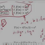 Master Theorem خوارزميات