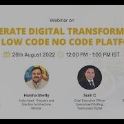 Accelerate Digital Transformation With Low Code No Code Platforms Webinar By TeamLease Digital