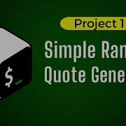 Simple Random Quote Generator Using Bash Shell Scripting