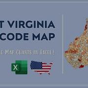 West Virginia Zip Code Map In Excel Zip Codes List And Population Map