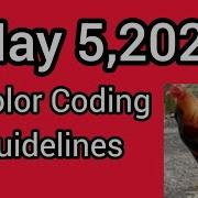 May 5 2026 Color Coding Guidelines
