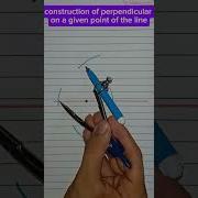 Learn To Construct Perpendicular Line On The Given Point Construction Compass