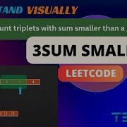 3Sum Smaller LeetCode 259 Visual Explanation Python Triplets With Smaller Sum