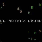 THE MATRIX EXAMPLE From Asciify Grid Based Graphics Engine