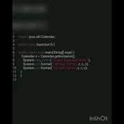 Calendar Program In Java Java Programming