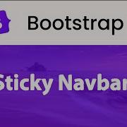 Bootstrap 5 Sticky Navbar