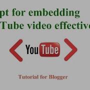 Script To Embed YouTube Videos With Reduced Page Load Time
