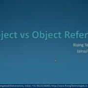 07 Object Vs Object Reference Variable