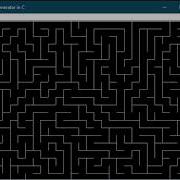 Low Level Maze Generator In C