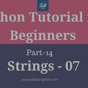 Python Tutorial For Beginners Part 14 Strings Part 07