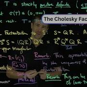 The Cholesky Factorization