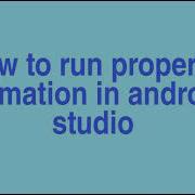 How To Run Property Animation In Android Studio
