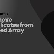 Remove Duplicates From Sorted Array Two Pointers C Solution Leetcode 26