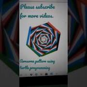 Awesome Pattern Using Turtle Programming Shorts Turtle Programming