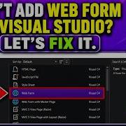 How To Add Web Form In Visual Studio 2026 Can T Find Web Form Item In Visual Studio FIXED