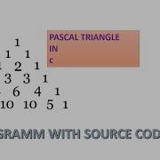 Program With Source Code Pascal Triangle In C HD