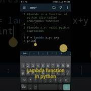 Lambda Function In Python Functions 1 Shorts