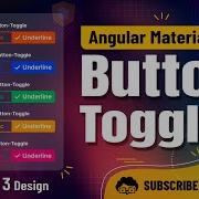 Angular 18 Stylish Button Toggle In Angular Material Tutorial Material 3 Design